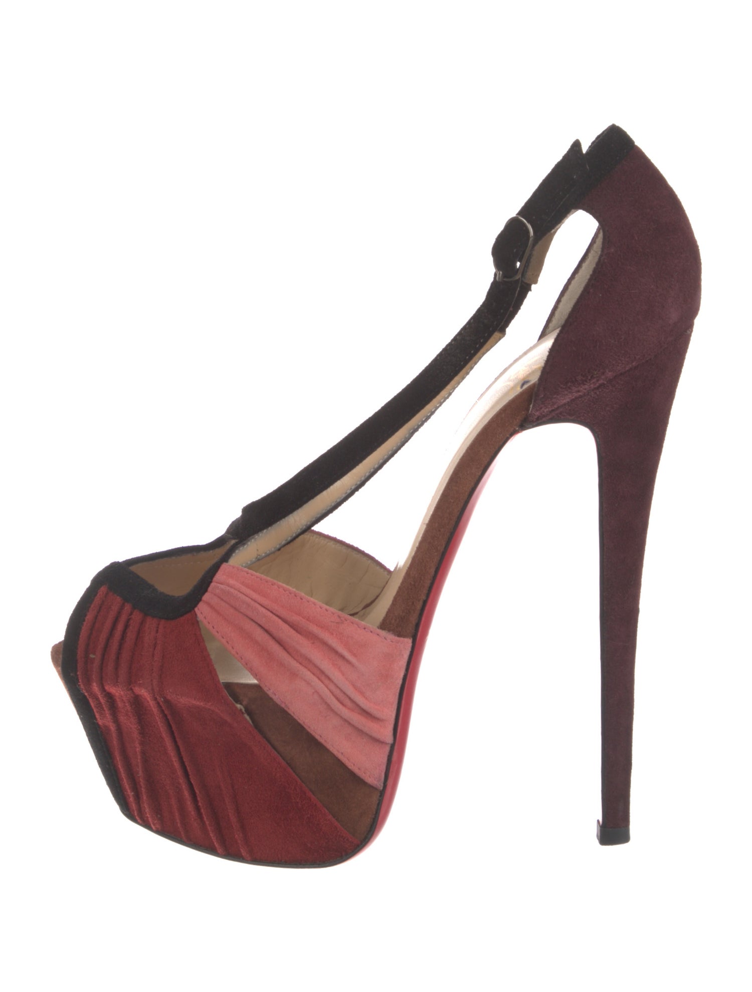 Christian Louboutin Dicinoche 160 Suede T-Strap Pumps